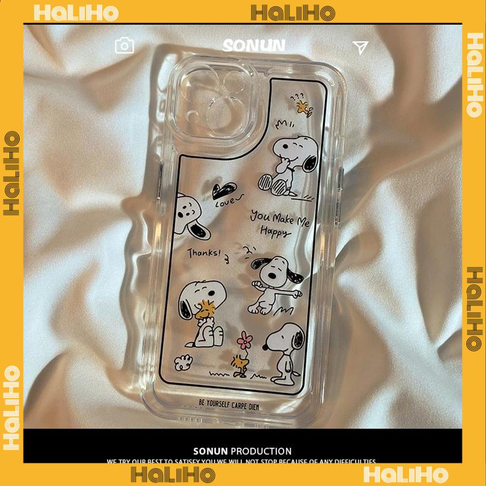 Ốp điện thoại silicon mềm trong suốt hoạt hình bảo vệ chống sốc thích hợp cho iPhone 11 13 Pro Max 12 Pro Max 7 Plus xr