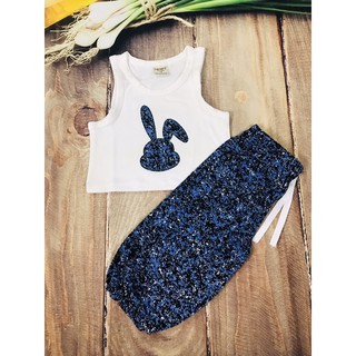 Bộ croptop cho bé gái 9-23kg