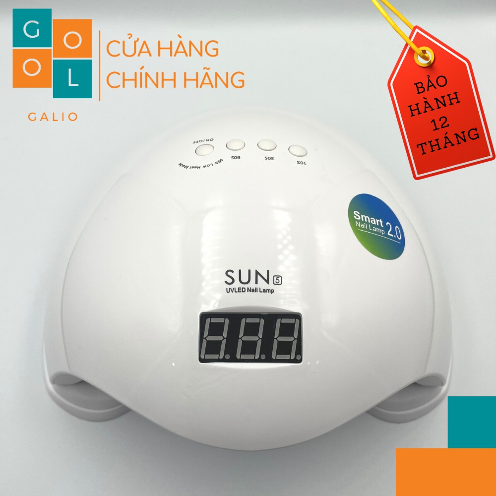 [BẢO HÀNH 12 THÁNG] Máy hơ gel Sun 5 TEM XANH -UV/LED 48W