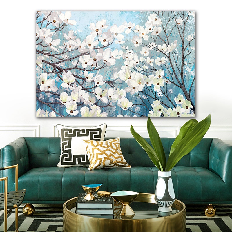 Tranh canvas Trang Trí Nội Thất Hình Hoa Xinh Xắn