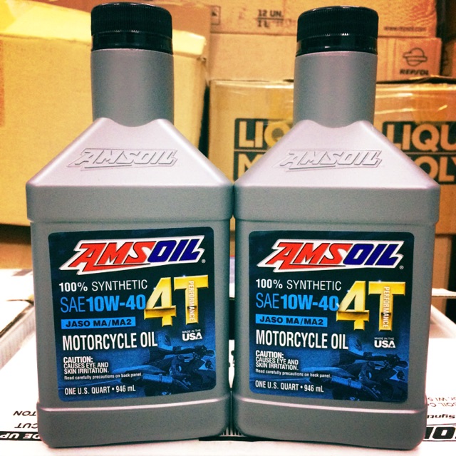 Nhớt Amsoil Performance 4T 10W-40 Made in USA 946ml