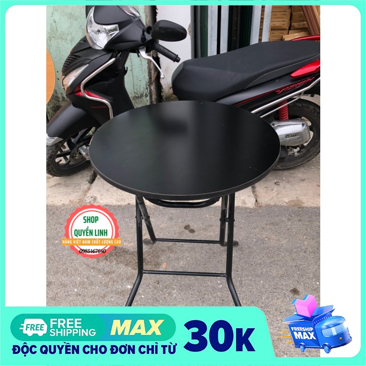 Bàn cà phê ☀️FREESHIP ☀️ bàn gấp gọn tiện dụng tròn 60 cao 72 cm