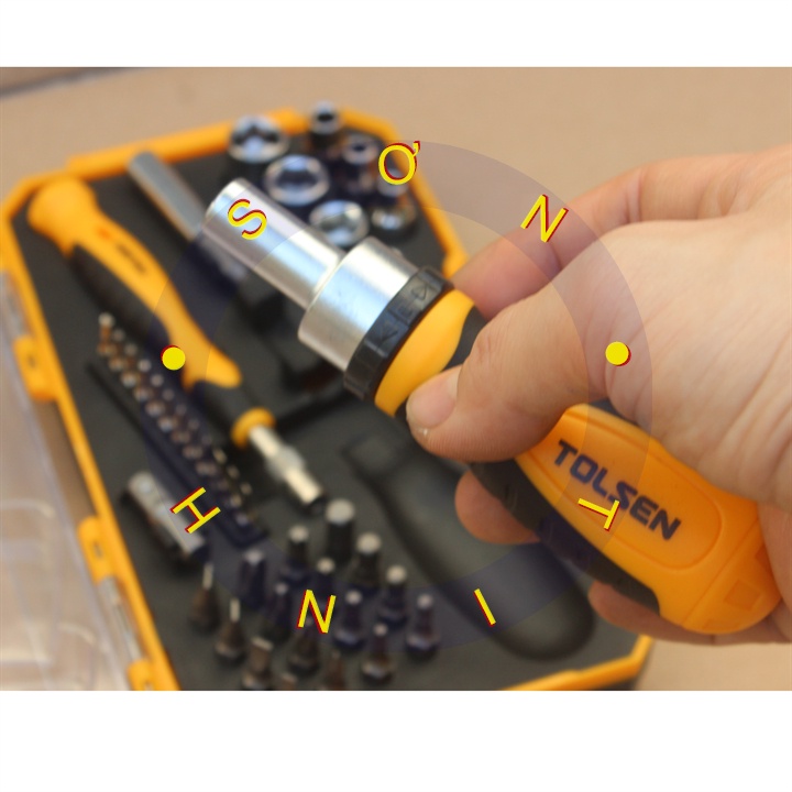 Bộ tô vít đa năng 42 món 20041 42pcs bits &amp; sockets set