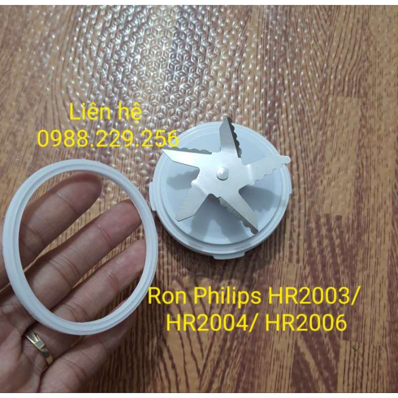 LINH KIỆN BỘ DAO, GIOĂNG, VẤU DAO dùng cho máy xay sinh tố Philips HR2001 HR2003 HR2004 HR2006
