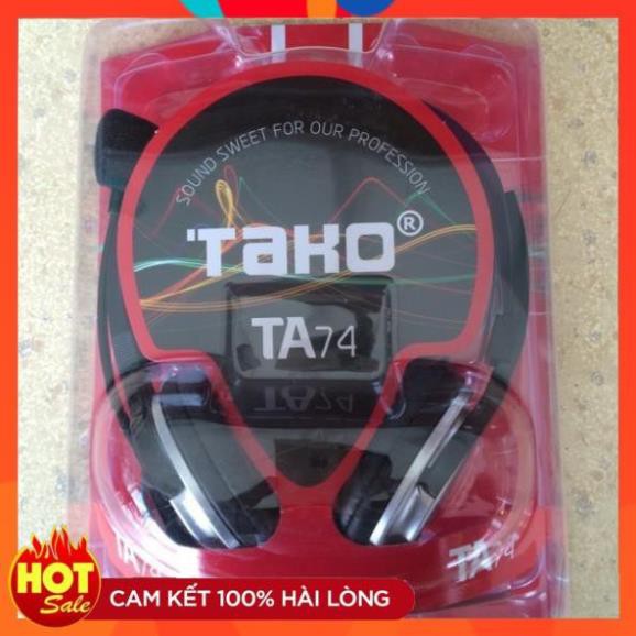 [Chính Hãng] Tai nghe Tako 74 Nghe Nhạc - Học tập - Chơi games - Đàm thoại - Hàng Chính Hãng bảo hành 12 tháng