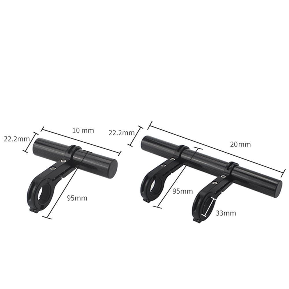 Danilo Giá Đỡ Đèn Xe Đạp Mở Rộng Bằng Hợp Kim Nhôm Sợi Carbon