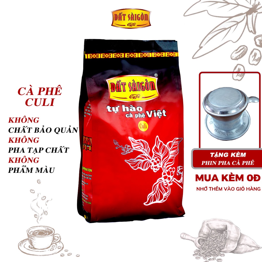 Cà Phê Hạt Pha Phin Culi Gói 100g/500g - Cafe Đất Sài Gòn