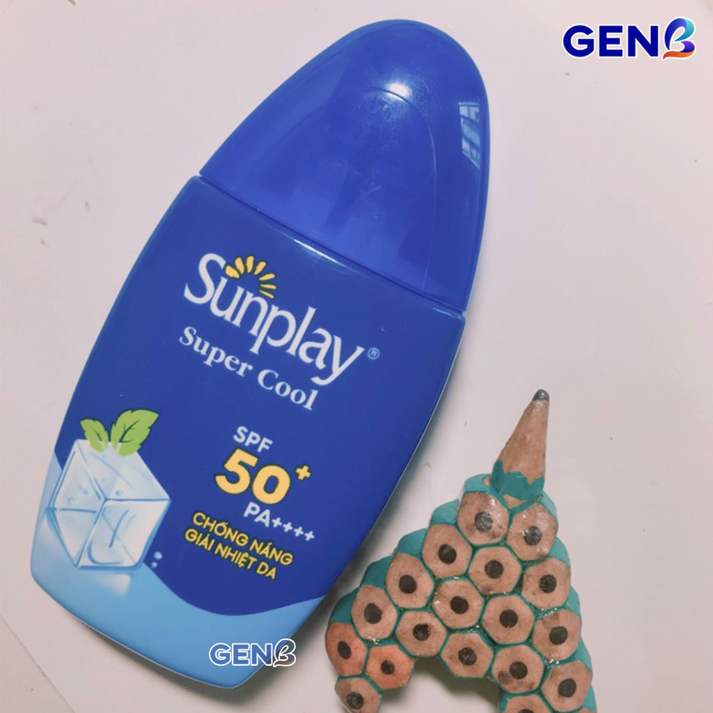 Kem Chống Nắng Sunplay Super Cool 30g Rohto Nhật Bản Kcn Da Mặt &amp; Toàn Thân Cho Da Dầu Mụn, Khô, Nhạy Cảm - Mỹ Phẩm GENB