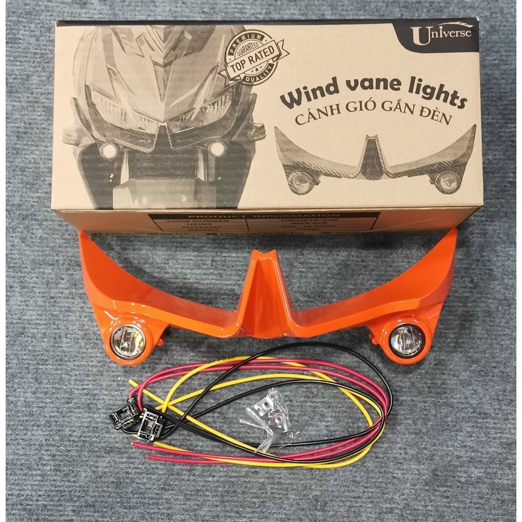 CÁNH GIÓ TRƯỚC WINNER X  KÈM ĐÈN PHỤ MINI