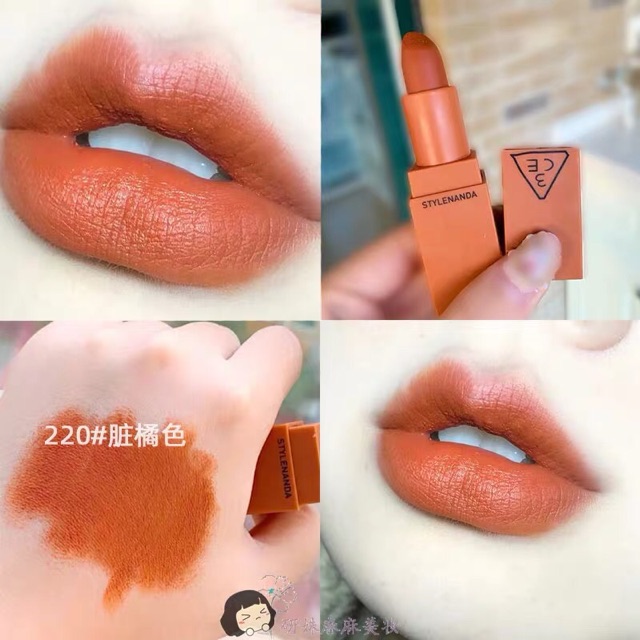 Son 3CE Mood Recipe Matte Lip Color màu 220 Hit Me Up