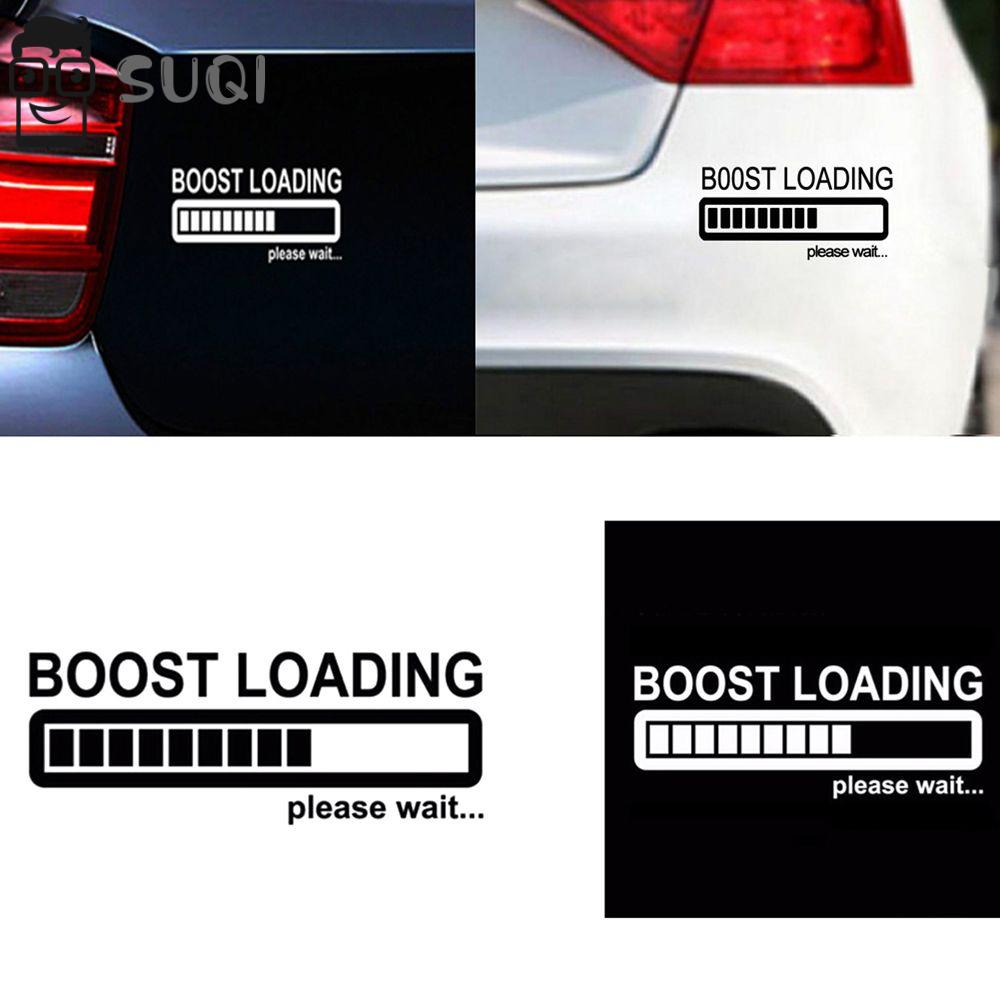 Miếng Dán Phản Quang Hình Suqi Cool Boost Loading Please Wait.. Nhiều Màu Sắc Vui Nhộn Trang Trí Xe Hơi