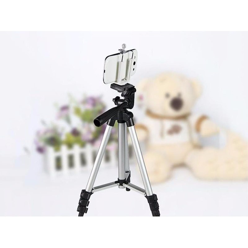 Chân giá đỡ điện thoại chụp ảnh Tripod 3110 kèm kẹp - Chân Điện Thoại  Tripod 3120 - Giá Đỡ 3 chân - mới 2020