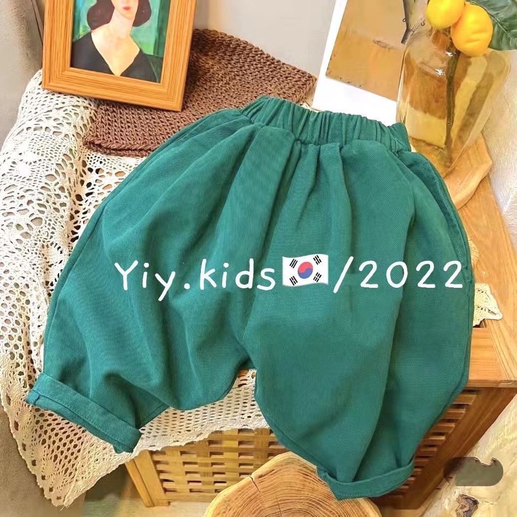 [Babycat] Hàng Có Sẵn Hàng Bán Chạy Quần Dài Dáng Rộng Phong Cách Nhật Bản Hàn Quốc Nhật Bản Retro Mới Mùa Xuân Thu Cho Bé Trai Bé Gái Harlan Carrot Lo