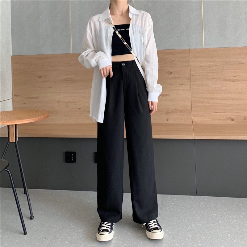 Quần Ống Suông Culottes Ulzang Dáng Dài Zinti QD04