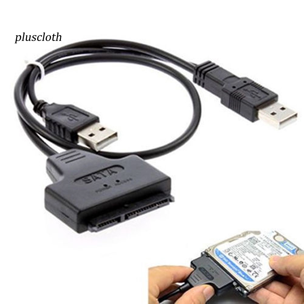 Dây cáp kết nối đầu SATA 7+15 Pin 22 với đầu USB 2.0 dành cho ổ đĩa cứng HDD 2.5 cho laptop