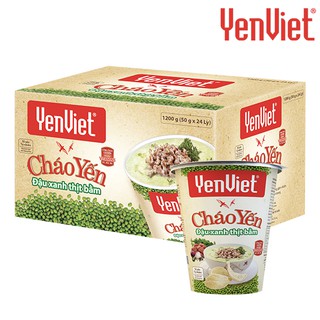 Cháo Yến Đậu Xanh Thịt Bằm YenViet [Thùng 24 ly]
