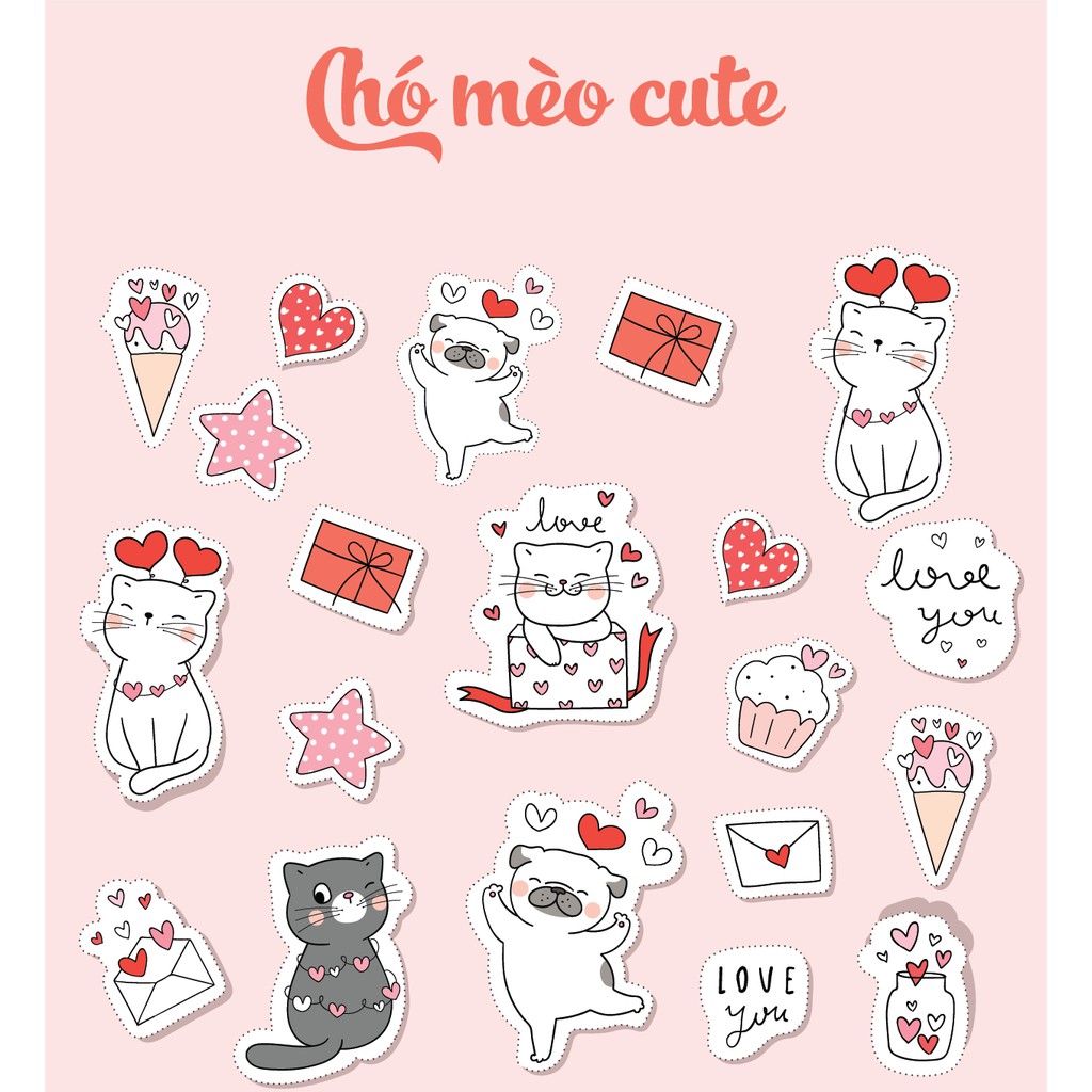 STICKER trang trí Nhật ký sinh động