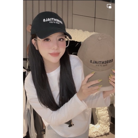 Mũ lưỡi trai Essentials unisex nhiều màu chất cotton mềm mại hot trend