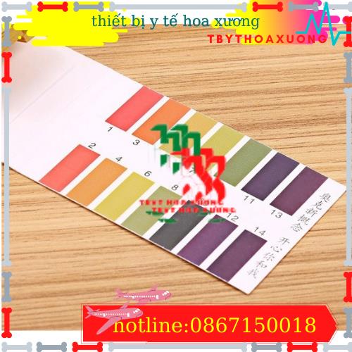 [1 Hộp 20 Tệp ] Giấy Quỳ Tím Thử Độ pH Thang Đo Từ 1 Đến 14