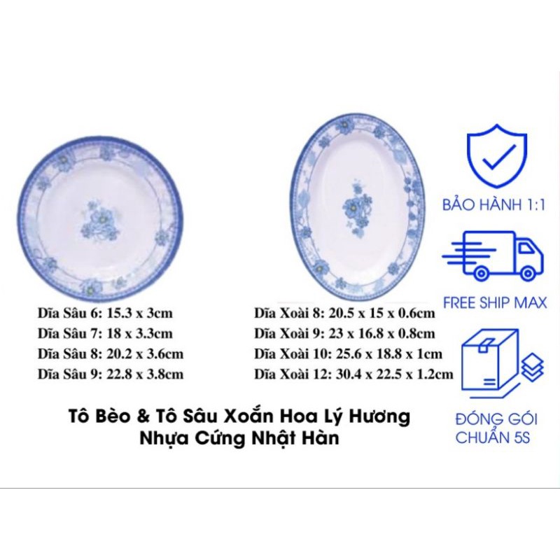 Dĩa nhựa meka