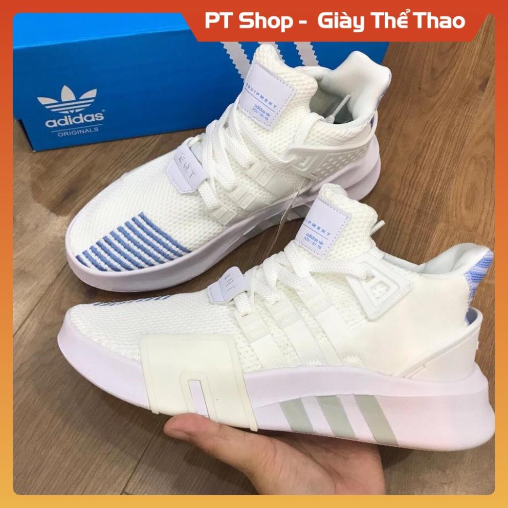 PT Shop Freeship+ Hàng Xịn] Giày thể thao eqt trắng xanh cao cấp, Giày nam nữ Full box bill , Giày Sneaker
