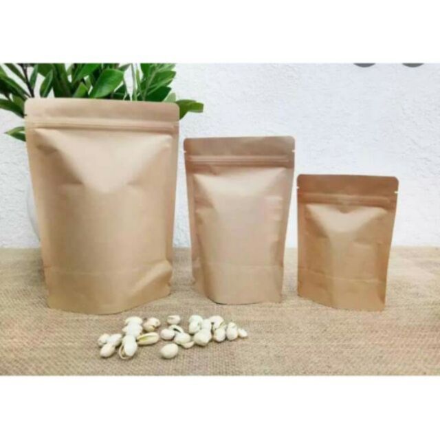 1 Kg túi zip giấy đáy đứng