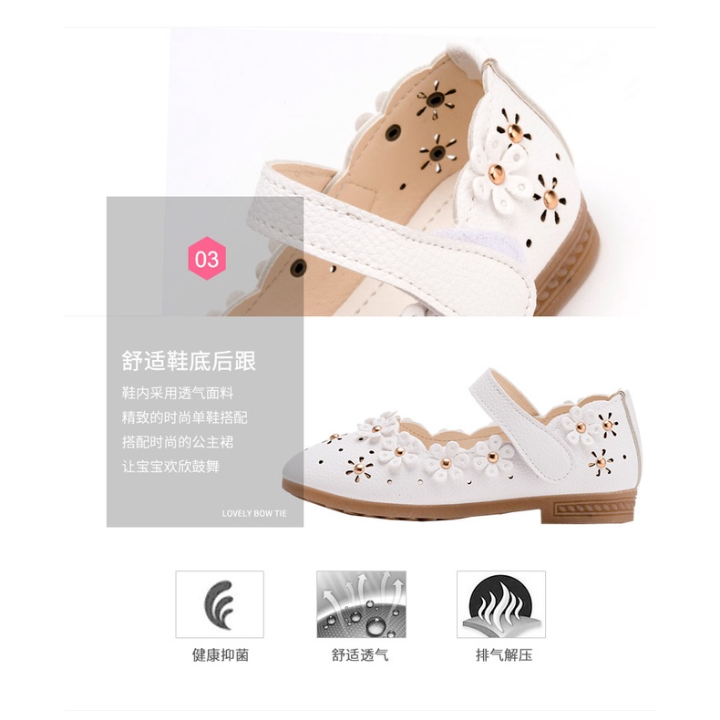 Giày Công Chúa Đế Mềm Thoáng Khí Thời Trang Xuân Thu Cho Bé Gái