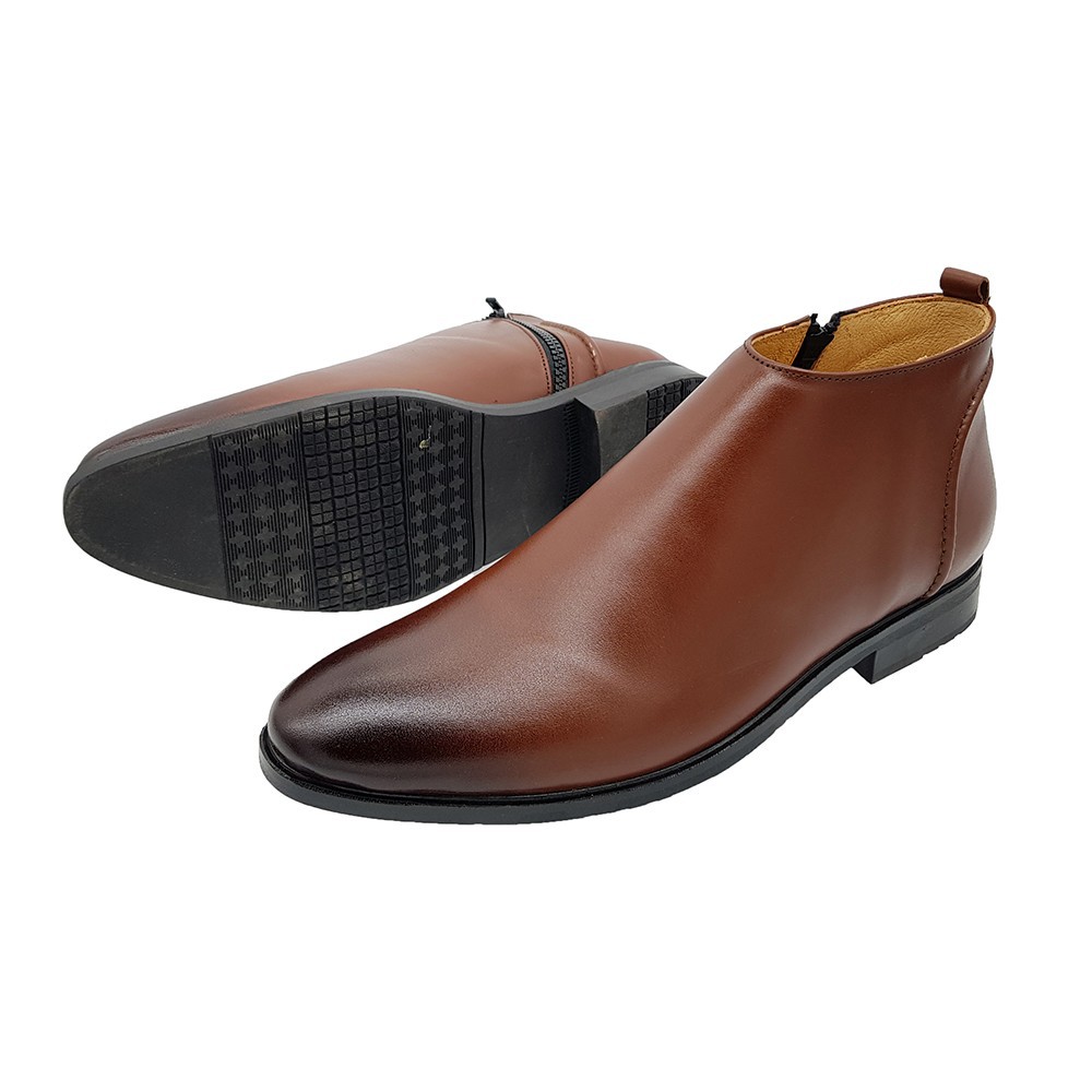 Giày Cổ Lửng Nam Giày Chelsea Boot Nam Da Bò Thật Ensado CL0816 (Nâu) | BigBuy360 - bigbuy360.vn