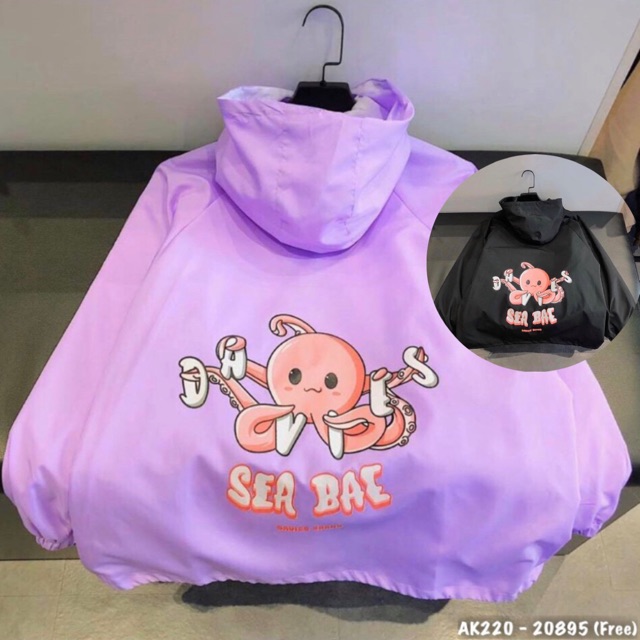 🎆𝐃𝐮̀ 𝟐 𝐋𝐨̛́𝐩🎆 220 Áo Khoác Dù Sea Bae - Dù 2 Lớp Chất Đẹp. Unisex - Couple - Bomber Jacket - Hottrend