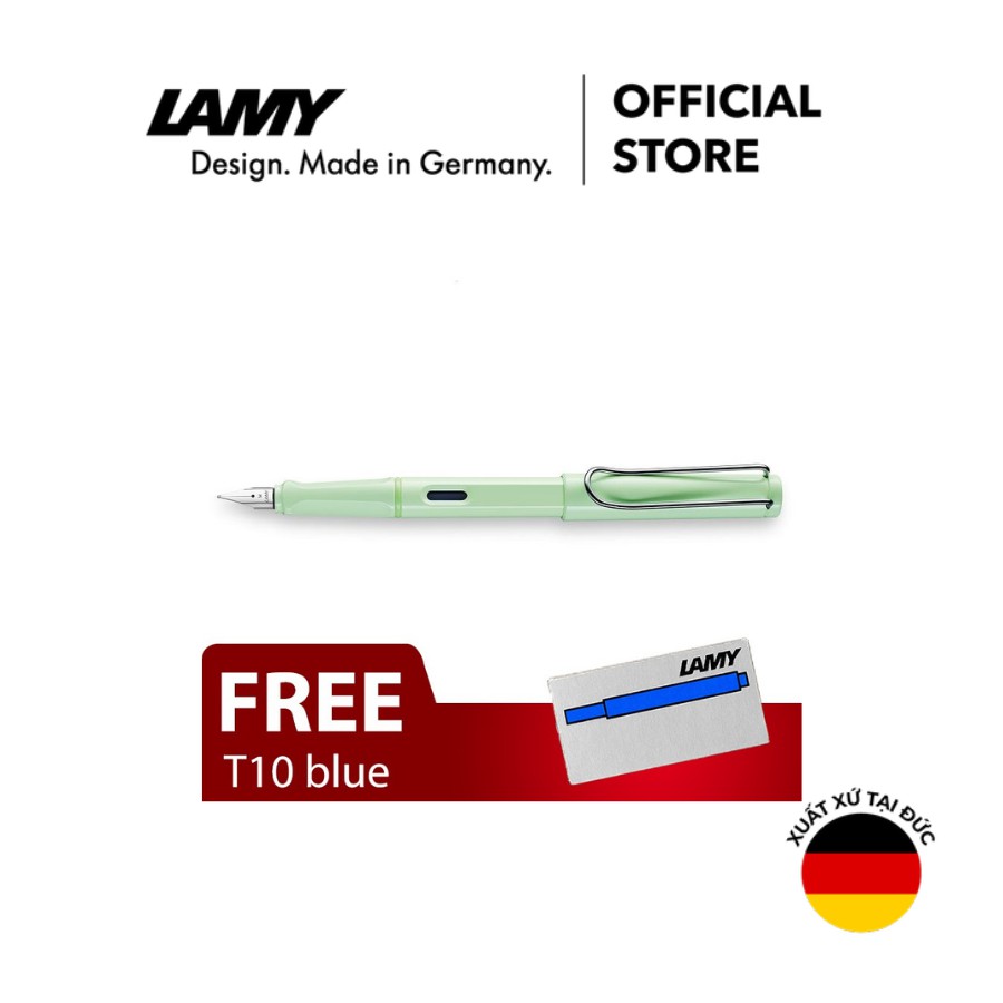 Bút máy cao cấp LAMY safari Pastell (036 Special Edition)- tặng kèm hộp mực T10 xanh dương - Hãng phân phối chính thức