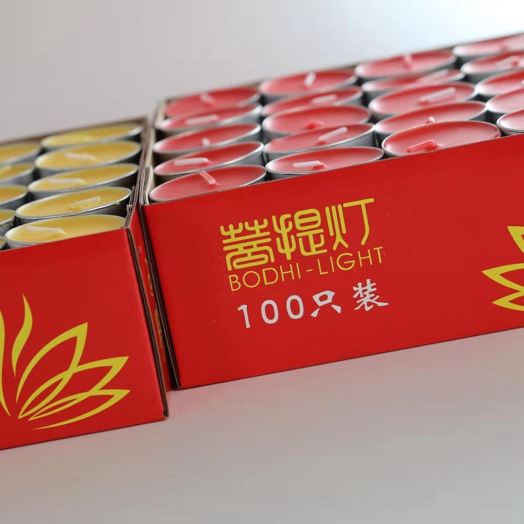 Đèn cầy nến -cháy 4h 100 viên , 8h 50 viên nhiều màu