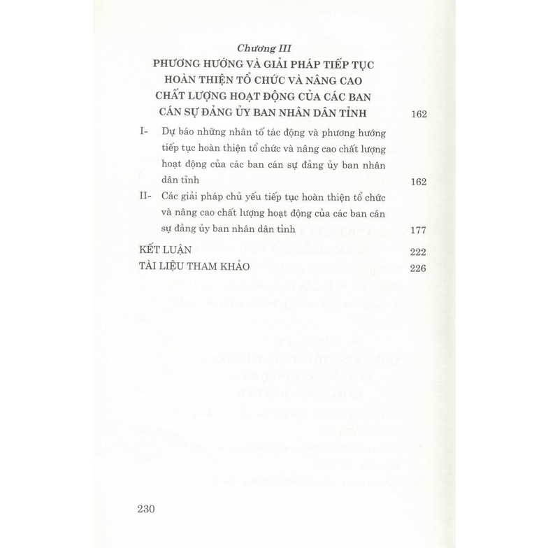 Sách - Tổ Chức Và Hoạt Động Của Các Ban Cán Sự Đảng Ủy Ban Nhân Dân Tỉnh Hiện Nay