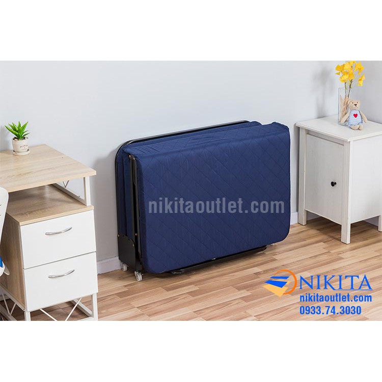 Giường gấp giường xếp nâng đầu NIKITA - gấp 3 GB75 (rộng 75cm) nâng đầu 5 cấp độ - chính hãng thương hiệu NIKITA OUTLET