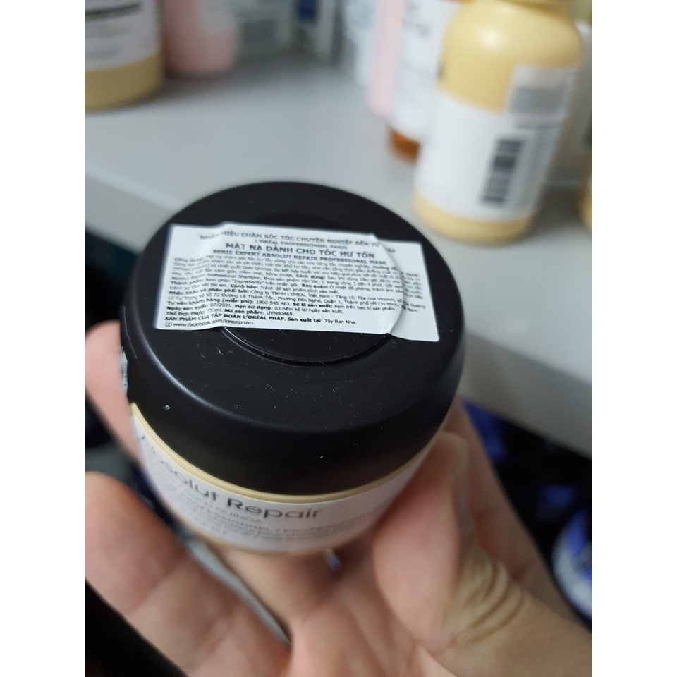Bộ gội hấp du lịch Absolut repair Loreal 100ml + 75ml
