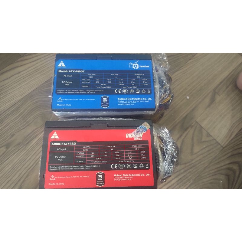 Nguồn Công Suất Thực 450w/400w có nguồn phụ 6Pin vga