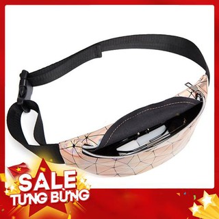 Túi bao tử mini màu hologram đựng tiền tiện lợi du lịch cho nữ -Hàng nhập khẩu