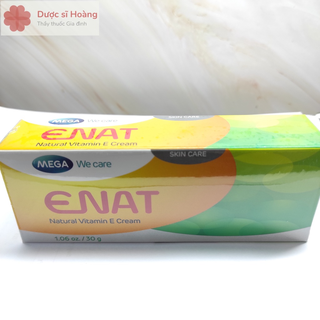 Kem Dưỡng Da Giữ Ẩm, Mờ Sẹo Enat Cream - Natural Vitamin E Cream 30g