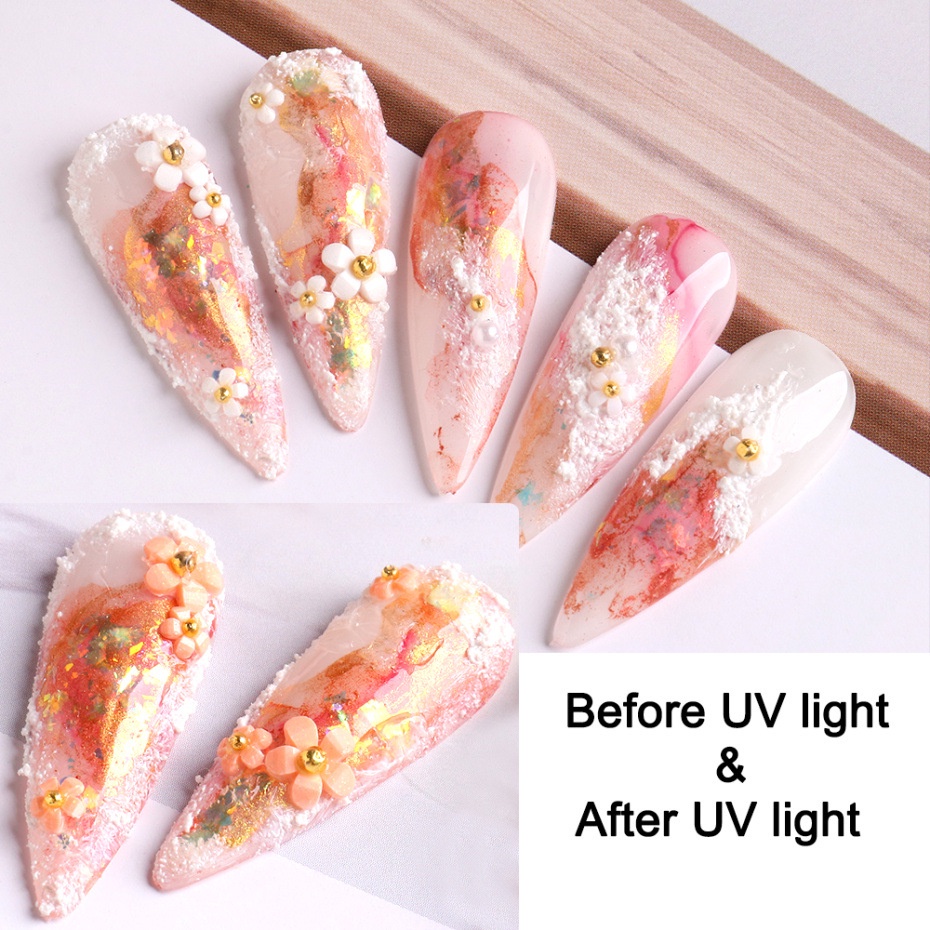 Phụ Kiện Trang Trí Móng Tay 3D Hình Hoa Xinh Xắn