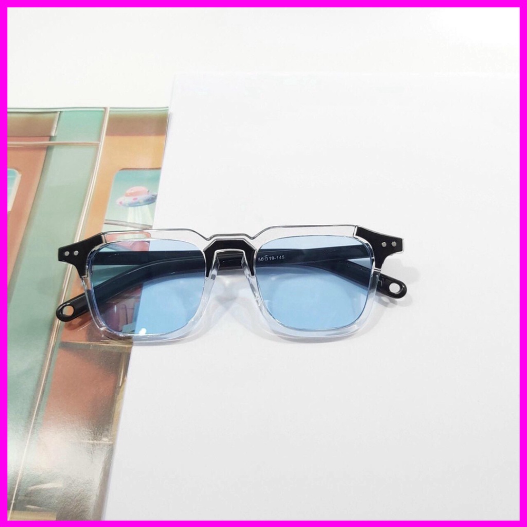 Mắt kính unisex hot trend trang điểm FREESHIP gọng kính râm giới tính nhiều màu sắc phong cách