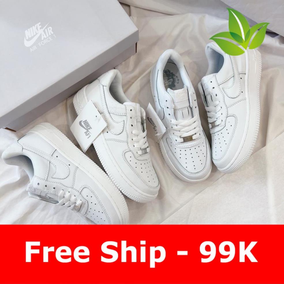 Giày_Nike AF1 Trắng, Giày_Nike Air Force 1 Full Trắng Cao Cấp Full Size Nam Nữ ( Full BILL BOX )