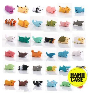 Thú cắn đầu cáp - thú ngậm cáp sạc - chống gãy chống gập đầu cáp, chất liệu silicon, vật trang trí xinh xắn, ngộ nghĩnh