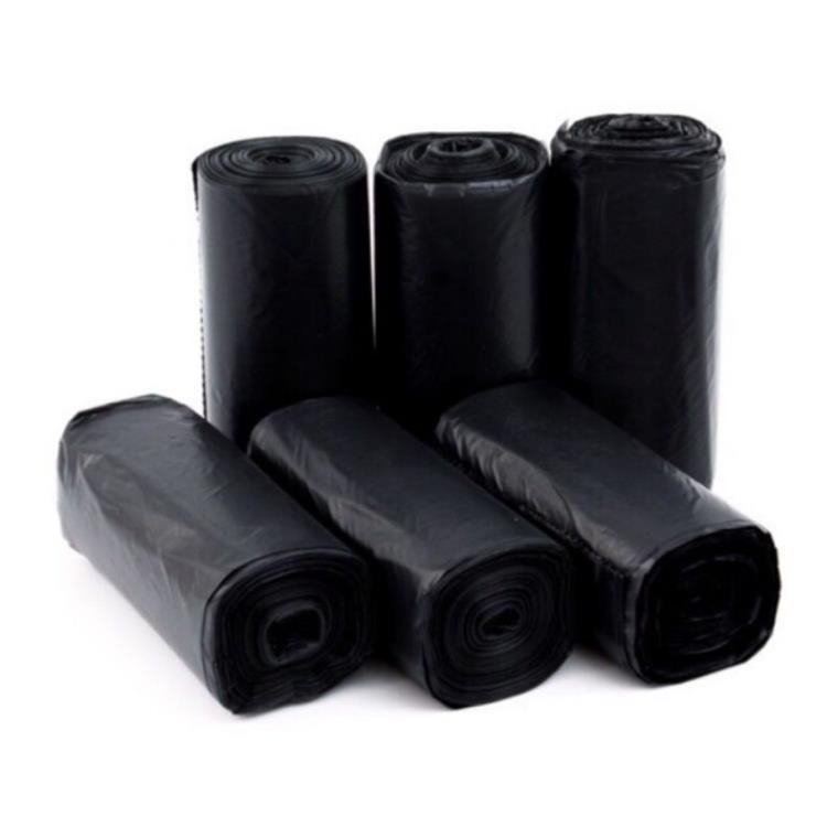 [Sét 3 cuộn]Túi đựng rác tự phân hủy màu đen không lõi