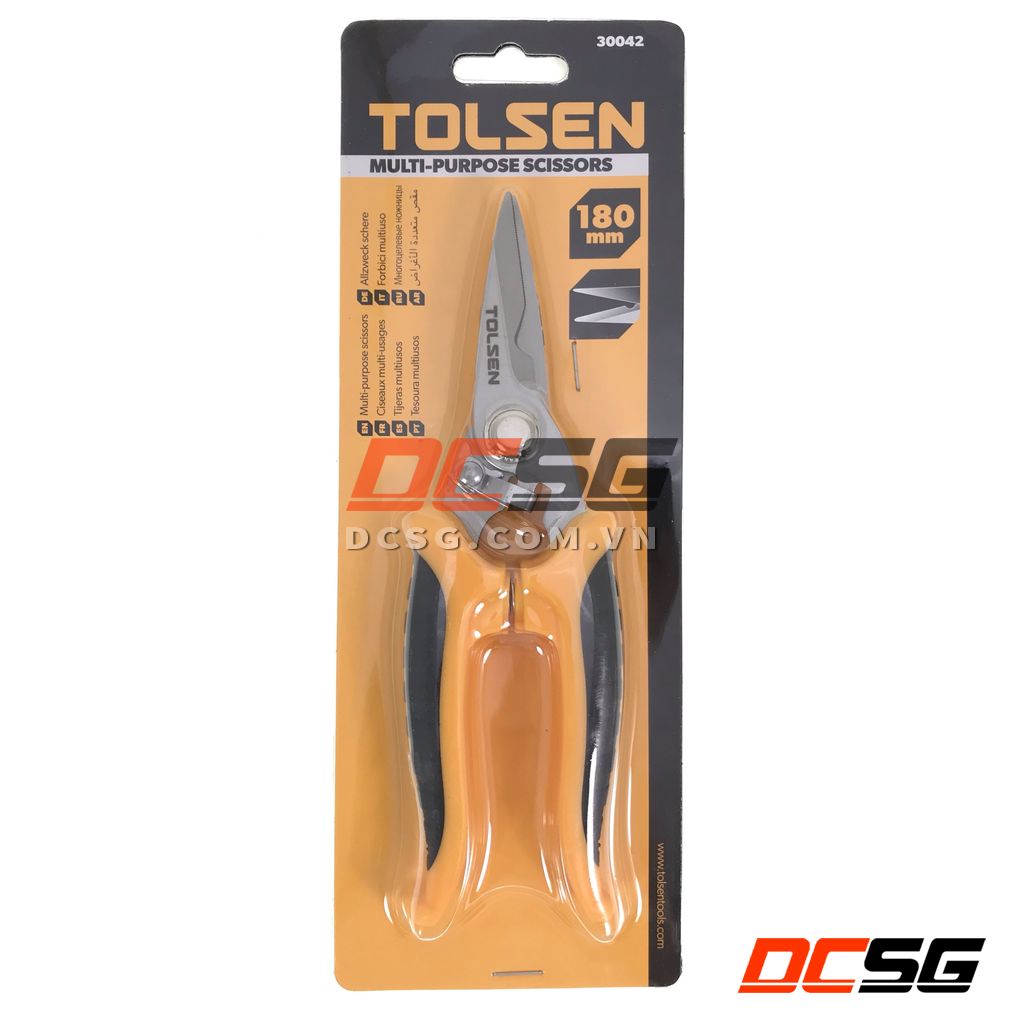 Kéo cắt đa năng 7 inch/180mm Tolsen 30042 | DCSG