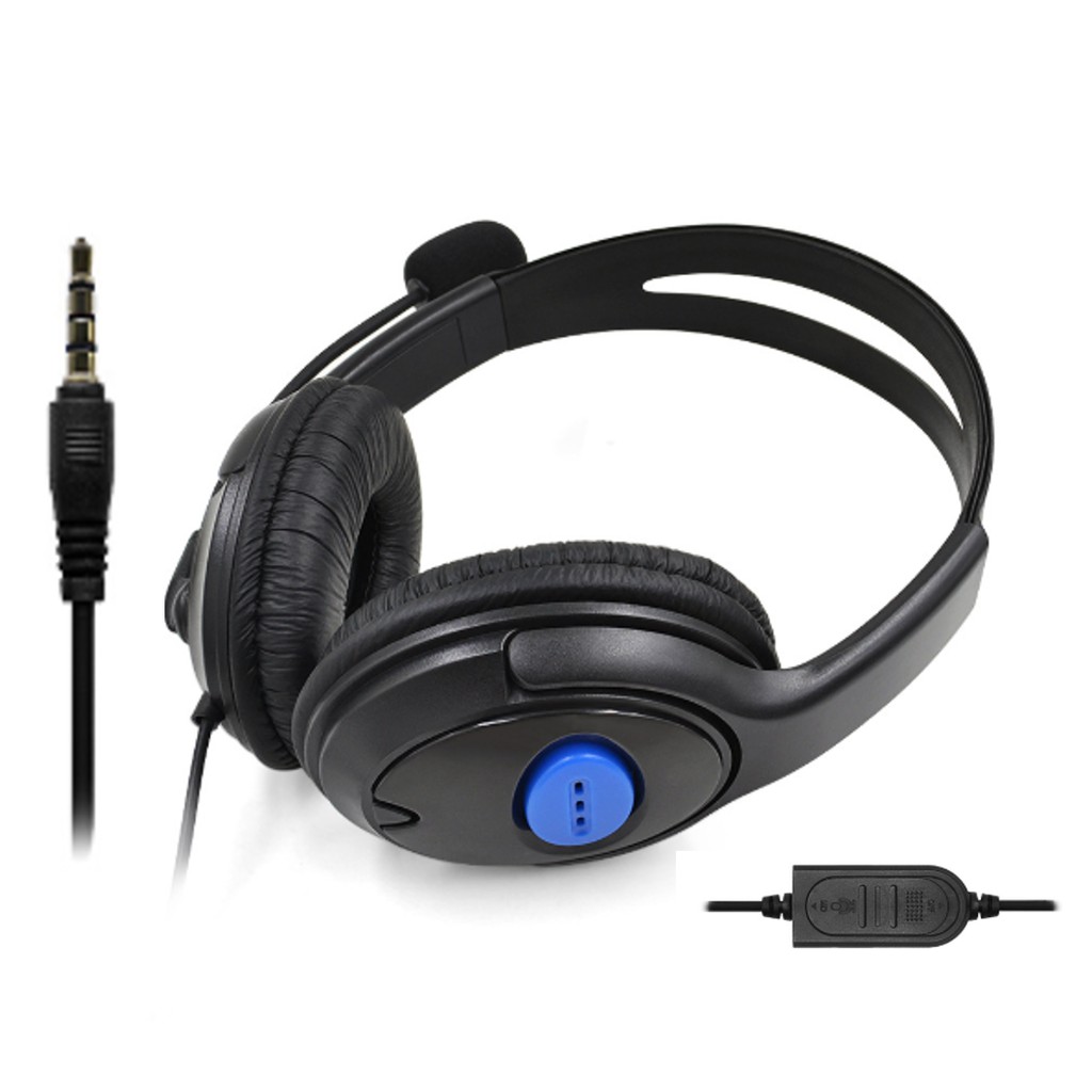 Tai nghe máy tính kèm mic chỉ 1 jack audio 3.5 loại 4 khấc mới dùng trực tiếp cho máy game PS4