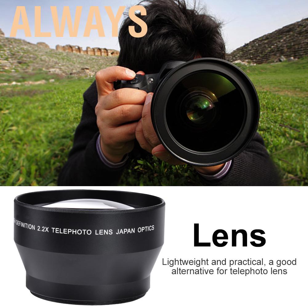 Ống Kính Teleconverter Alwaysonline 67mm 2.2x Cho Máy Ảnh Dslr