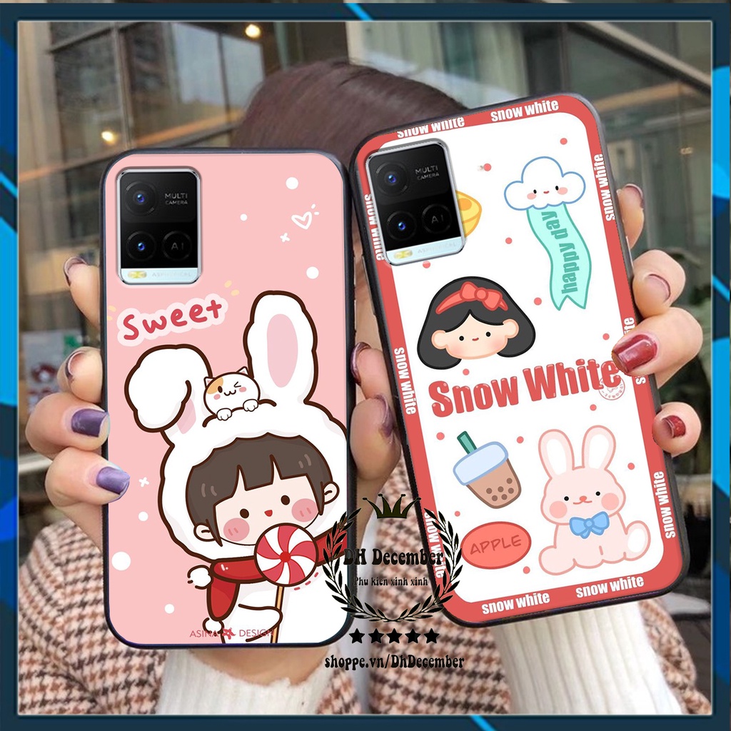 Ốp lưng Vivo Y21 in hình 3D lucky, gấu Brick xinh xắn - KHÔNG NÊN BỎ LỠ