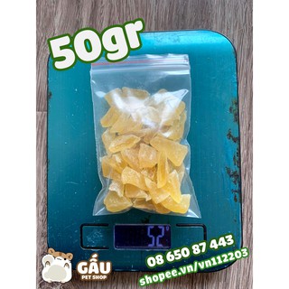Đu đủ khô cắt lát cho Hamster