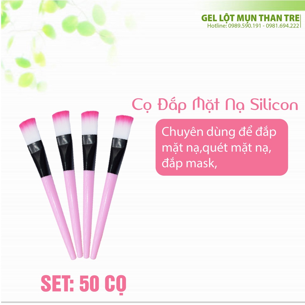 (combo 50)Cọ quét đắp mặt nạ silicone mềm mại, tiện dụng