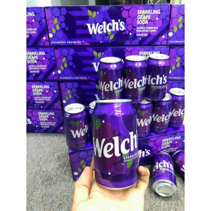 NƯỚC NGỌT NHO SODA WELCH’S NHẬP KHẨU USA