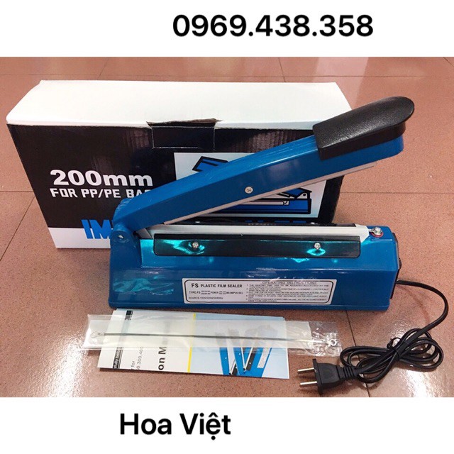 Máy hàn miệng túi 20 cm + thanh hàn